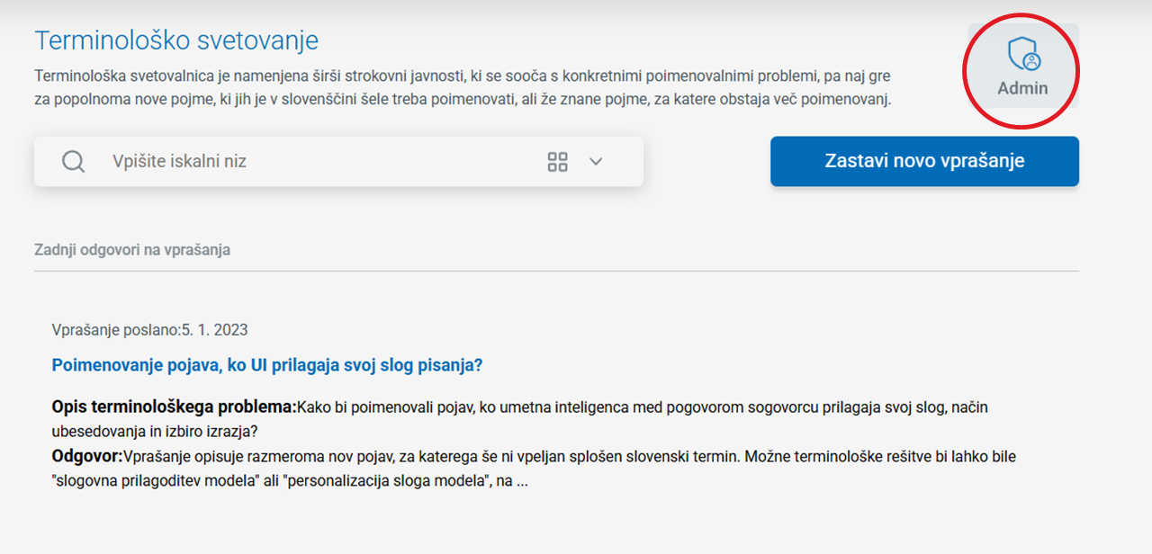 Posnetek zaslona: admin, svetovalnica